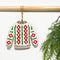 Christmas Ornament Sweater Stitched Single